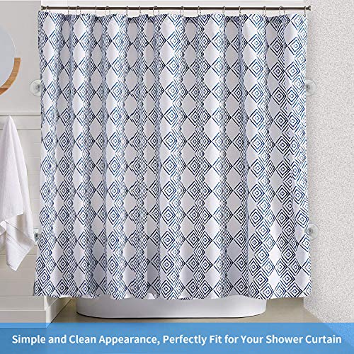 4 Pack Shower Curtain Clips, Shower Windproof Splash Guard - Self Adhesive Shower Curtain Weight Clip (Clear) - color: Clear