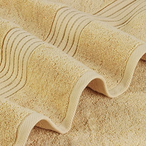 Utopia Towels Luxurious Bath Towels Set, 27x54 in, 4 Pack, Soft, Beige | Soft Luxurious Ring Spun Cotton Bath Towels - Lightweight, Highly Absorbent, Quick-Drying, Ideal for Daily Use - color: Beige