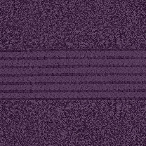Utopia Towels Luxurious Bath Towels Set, 27x54 in, 4 Pack, Soft, Plum | Soft Luxurious Ring Spun Cotton Bath Towels - Lightweight, Highly Absorbent, Quick-Drying, Ideal for Daily Use - color: Plum