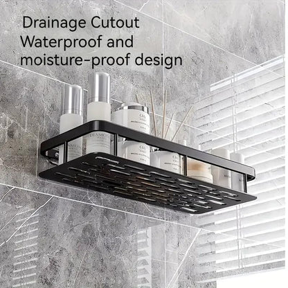 1pc Large Capacity Wall-Mounted Storage Rackwithout Drilling, Suitable for Bathroom and Kitchen, SaveSpace, Easy to Install Storage Rack, Storage of ToiletArticles, Cosmetics, and Miscellaneous ltems