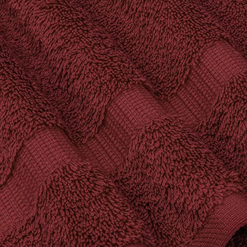 Chakir Turkish Linens | Hotel & Spa Quality 100% Cotton Premium Turkish Towels | Soft & Absorbent (4-Piece Bath Towels, Cranberry) - color: Cranberry