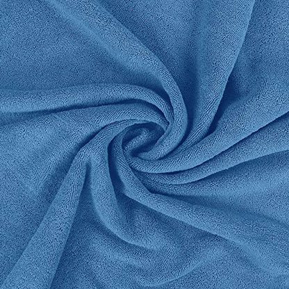Utopia Towels Jumbo Bath Sheets, 2 Pack, 35x70 in, 600 GSM Cotton, Electric Blue - color: Electric Blue, size: 2 Piece Bath Sheet