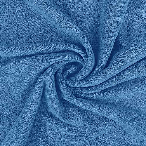 Utopia Towels Jumbo Bath Sheets, 2 Pack, 35x70 in, 600 GSM Cotton, Electric Blue - color: Electric Blue, size: 2 Piece Bath Sheet