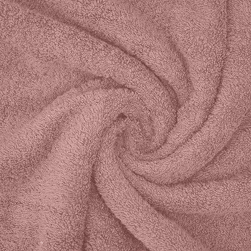 DAN River 2 Pack Bath Sheets Extra Large 35x70, Large Bath Towels for Adults, XL Oversized Heavy Duty Towel Set, 600 GSM 100% Ring Spun Cotton, Soft Quick Dry, Dusty Rose - color: Dusty Rose, size: Bath Sheet 35x70" (PK 2)