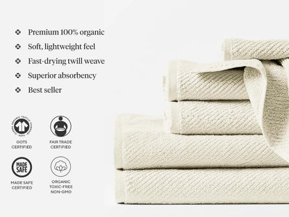 Coyuchi Air Weight Wash Cloth, 100% Organic Cotton Washcloth, 12"x12", Shadow - color: Shadow, size: Wash Cloth - 12" x 12"