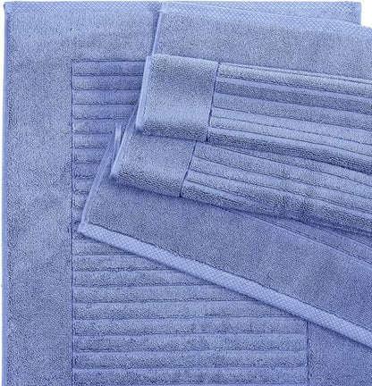 CTT - 2 Piece Bathroom Rugs Set, 100% Cotton Bath Mats, Comfy & Highly Absorbent Bathroom Floor Mats, Machine Washable | 20"x32" (Royal Blue) - color: Royal Blue