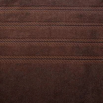 American Soft Linen 100% Carde Cotton 6 Piece Towel Set, 590 GSM Heavy Weight Soft Absorbent Turkish Towels for Bathroom, Dark Brown - color: Chocolate Brown