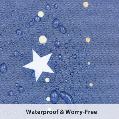 Starry Night Shower Curtain, Waterproof Shower Curtains for Bathroom, Cloth Star Shower Curtain Set with Hooks, Blue Celestial Space Shower Curtains, 72x78 Inches - color: Starry Night - Blue, size: 72"W x 78"L (Pack of 1)