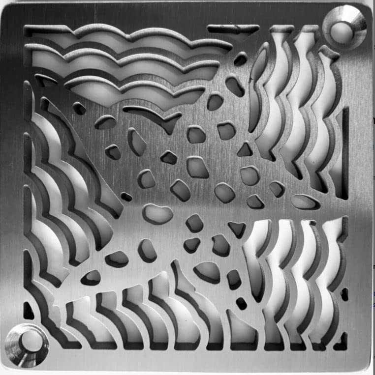 Starfish Designer Drains, Square Shower Drain Replacement for Kerdi Schluter Size (Brushed Stainless Steel) - color: Brushed Stainless Steel