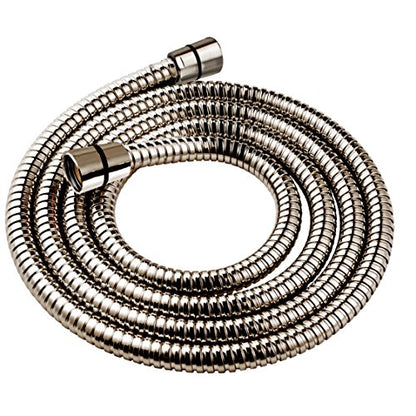 YOO.MEE Shower Hose, 79 inch, Stainless Steel, Brushed Nickel | Fits handheld showerheads, 1/2-inch female connector, anti-twist, flexible