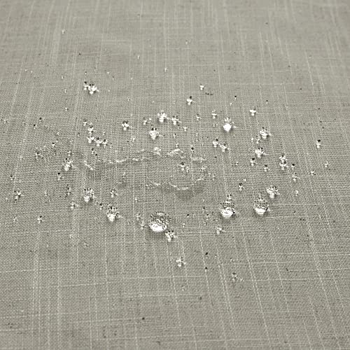 KOUFALL Linen 54x78 Inch Length Waterproof Linen Fabric Shower Curtain - color: Linen, size: 54"W x 78"L (Pack of 1)