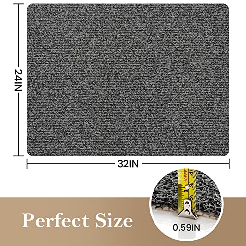 SoftDuo Shower Mat Bathtub Mat Non-Slip Soft Tub Mat | 32x24 inch,PVC Loofah Bath Mat with Drain for Tub and Bathroom,Quick Drying,Black - color: Black, size: 32" x 24" (Rectangular)