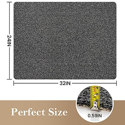 SoftDuo Shower Mat Bathtub Mat Non-Slip Soft Tub Mat | 32x24 inch,PVC Loofah Bath Mat with Drain for Tub and Bathroom,Quick Drying,Black - color: Black, size: 32" x 24" (Rectangular)