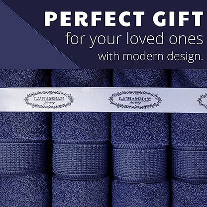 Personalized Towels, Hotel & Spa Quality, Super Soft, Highly Absorbent, Bathroom Sets, 100% Cotton Monogrammed towels 6 Piece Towel Set, Includes 2 Bath Towels, 2 Hand Towels, 2 Washcloths, Navy - color: Navy, size: 6 Pieces Towel Set