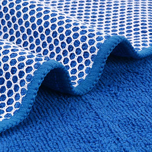 Dish Cloth for Washing Dishes Kitchen Washcloth Cleaning Cloth | 12x12inch 20pack Kitchen Towels Rags, Microfiber Cleaning Cloths, Wash Cloths with Poly Scour Side, Wholesale, Dark Blue - color: Dark Blue, size: 12inchx12inch 20pack