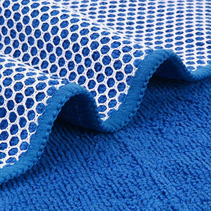 Dish Cloth for Washing Dishes Kitchen Washcloth Cleaning Cloth | 12x12inch 20pack Kitchen Towels Rags, Microfiber Cleaning Cloths, Wash Cloths with Poly Scour Side, Wholesale, Dark Blue - color: Dark Blue, size: 12inchx12inch 20pack