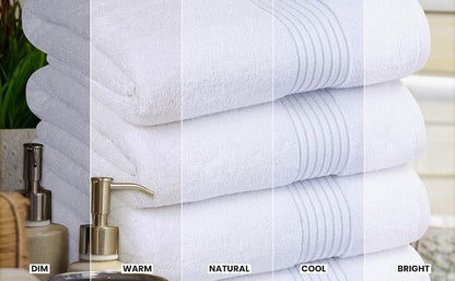 Utopia Towels Luxurious Bath Towels Set, 27x54 in, 4 Pack, Soft, White | Soft Luxurious Ring Spun Cotton Bath Towels - Lightweight, Highly Absorbent, Quick-Drying, Ideal for Daily Use - color: White