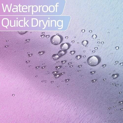 Ombre Blue Purple Stall RV Shower Curtain with Hooks 36x72inches | Machine Washable Waterproof, Modern Solid Boho Gradient, Bathroom Dorm Hotel Room Divider, Easy to Install, Window Curtain - color: Blue Purple, size: 36"W x 72"L (Pack of 1)