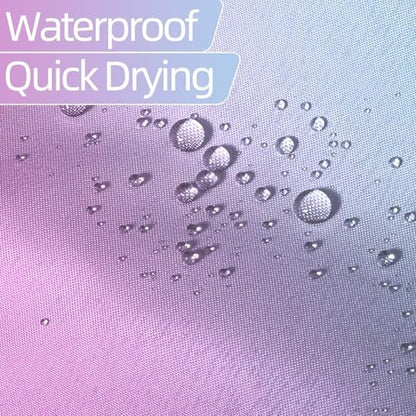 Ombre Blue Purple Stall RV Shower Curtain with Hooks 36x72inches | Machine Washable Waterproof, Modern Solid Boho Gradient, Bathroom Dorm Hotel Room Divider, Easy to Install, Window Curtain - color: Blue Purple, size: 36"W x 72"L (Pack of 1)