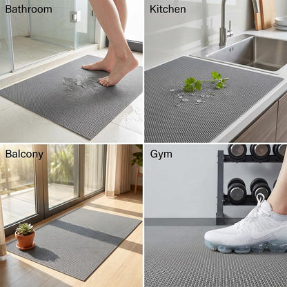 ALTRUISTIC Thick PVC Drainage Floor Mat 1FTX18FT,Non-Slip Pool Commercial Mesh Hole,Heavy Duty Deck Hollow Mat for Wet Area Bathroom Bath Shower Kitchen Restaurant Garage,Custom Size - size: 1FTX18FT