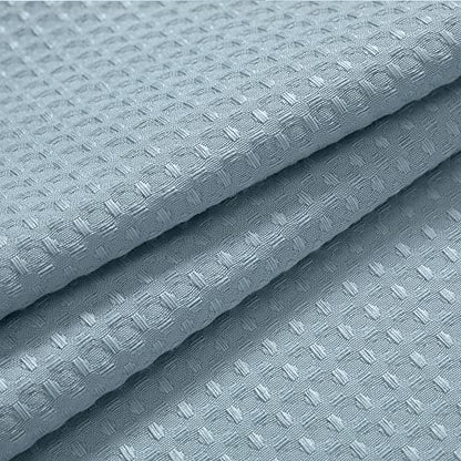 River Dream Heavyweight Waffle No Hook Shower Curtain with Liner,Blue,54x80 | Dotted Waffle,Snap-in Liner,Heavy Duty,Quick Dry,Mesh Top Window,With Bottom Magnets,Hotel-Grade,Washable,Stall Long Size - color: Blue, size: 54"W x 80"L (Pack of 1)