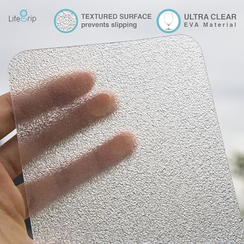 LifeGrip Anti Slip Transparent Anti Slip Tape, 4 inch by 38 feet, Non-Slip Traction Grip Tape to Tubs, Boats, Stairs, Clear, Soft, Comfortable for Bare feet (4" X 38') - size: 4" X 38'