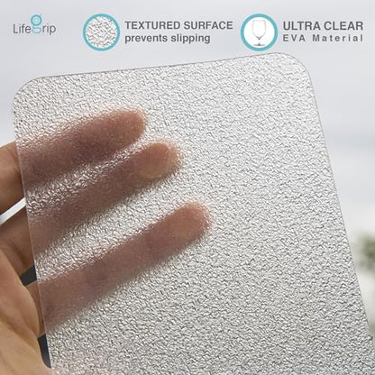 LifeGrip Anti Slip Transparent Anti Slip Tape, 4 inch by 38 feet, Non-Slip Traction Grip Tape to Tubs, Boats, Stairs, Clear, Soft, Comfortable for Bare feet (4" X 38') - size: 4" X 38'