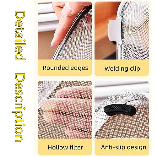 Kitchen Triangle Sink Strainer, Corner Sink Strainer, Multifunction Sink Drain Strainer Basket, Stainless Steel Food Catcher Strainer for Kitchen Waste, Vegetable, Fruits (Silver) (CF-001)
