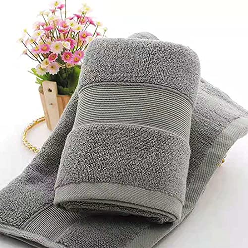 Lchkrep Bathroom Hand Towels (14x30 inch), Home Soft 100% Cotton Super Soft Highly Absorbent Hand Towels for Bath, Hand, Face, Gym and Spa (Gray-2 Pack) - color: Gray-2pack