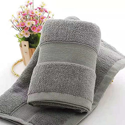 Lchkrep Bathroom Hand Towels (14x30 inch), Home Soft 100% Cotton Super Soft Highly Absorbent Hand Towels for Bath, Hand, Face, Gym and Spa (Gray-2 Pack) - color: Gray-2pack