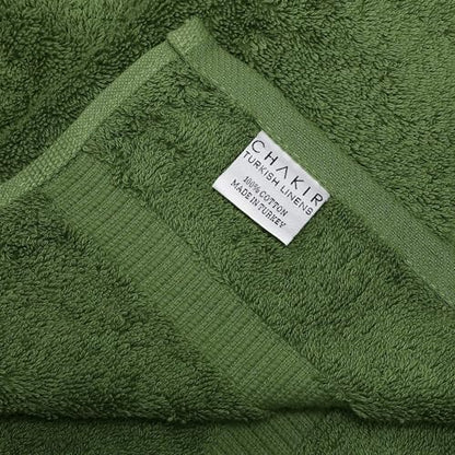 Chakir Turkish Linens 2 Piece Large Bath Towels, 100% Cotton Turkish Towels for Bathroom, Luxury Soft Absorbent Bath Towels, 30 x 60 Inches, Moss - color: Moss