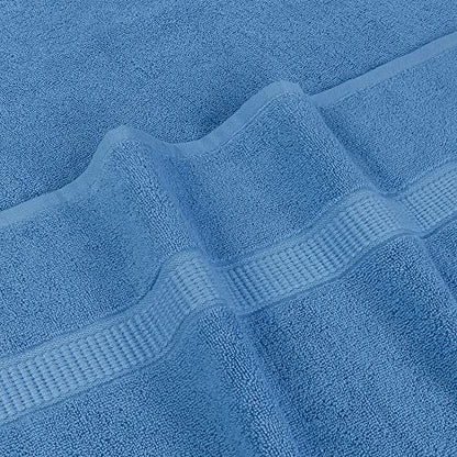 Utopia Towels Jumbo Bath Sheets, 2 Pack, 35x70 in, 600 GSM Cotton, Electric Blue - color: Electric Blue, size: 2 Piece Bath Sheet