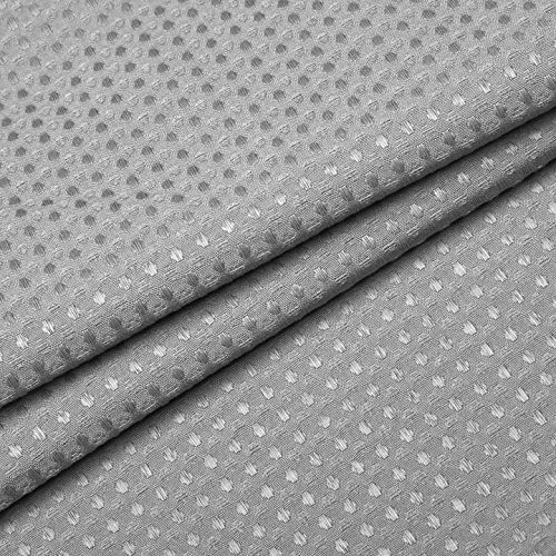 N&Y HOME Stall Waffle Weave Shower Curtain with Snap-in Liner Gray 36x72 | 12 Hooks & Snap on Fabric Liner, Washable, Mesh Window, Hotel Style, 36 x 72 Small Shower Stall Size Curtain Set for Bathroom - color: Grey, size: 36"W x 72"L (Pack of 1)