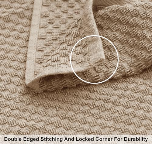COTTON CRAFT Euro Spa Waffle Weave Bath Sheet - Set of 2 Linen Towel Sheets | Pure 100% Ringspun Cotton Oversized Luxurious Towel Set - Soft Plush Super Absorbent Low Lint Quick Dry - 35 x 70 inches - color: Linen, size: 2 Pack Bath Sheet