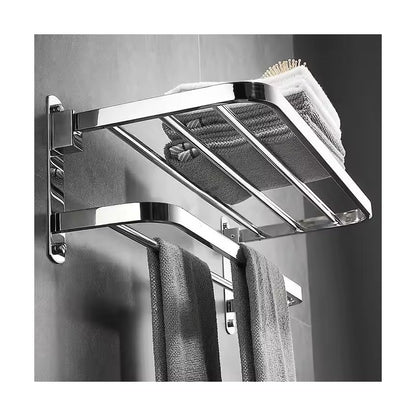 The Popular Design Bathroom Towel bar, Wall Mounted Double Stainless Steel Towel Rail, 24 inch Stainless Steel Towel Rack