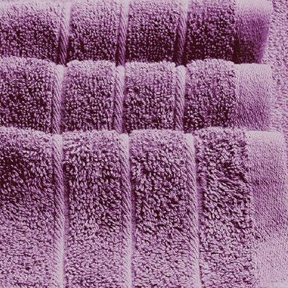 4 Piece Extra Large Bath Towels 30 x 60 Inches, Purple | 100% Cotton, Larger & Lighter Weight, Quicker to Dry, Super Soft and Absorbent, Perfect for Bathroom - color: Purple