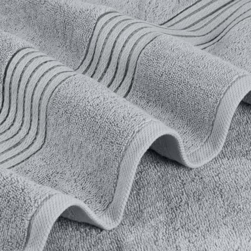 Utopia Towels Luxurious Bath Towels Set, 27x54 in, 4 Pack, Soft, Cool Grey | Soft Luxurious Ring Spun Cotton Bath Towels - Lightweight, Highly Absorbent, Quick-Drying, Ideal for Daily Use - color: Cool Grey