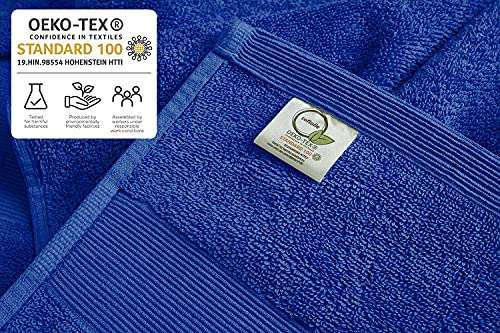 Luxury Bath Towels Set of 4 (27” x 54”) | Towels for Bathroom | Super Soft | Highly Absorbent Towels for Home, Spa, Gym (Royal Blue) - color: Royal Blue