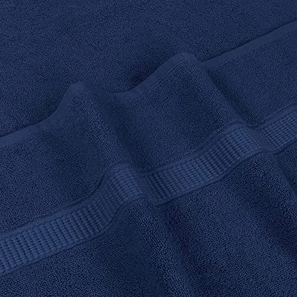 Utopia Towels Luxurious Jumbo Bath Sheet 2 Piece, 600 GSM, 35 by 70 Inches, 100% Ring Spun Cotton, Highly Absorbent and Quick Dry Extra Large Bath Towel, Super Soft Towel, Navy - color: Navy, size: 2 Piece Bath Sheet
