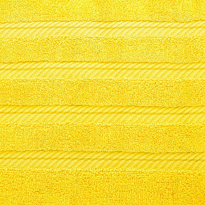 American Soft Linen 100% Carde Cotton 6 Piece Towel Set, 590 GSM Heavy Weight Soft Absorbent Turkish Towels for Bathroom, Sun Yellow - color: Yellow