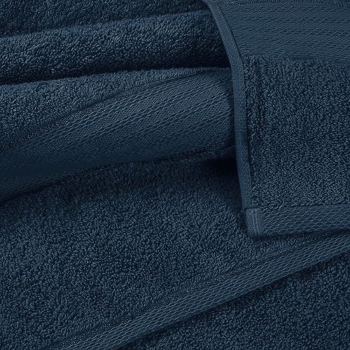 GLAMBURG 700 GSM Premium Cotton 2-Pack Oversized Extra Large Bath Sheet Set - 100% Combed Cotton - 2 Bath Sheets 35x70 - Luxury Hotel & Spa Quality - Durable Ultra Soft Highly Absorbent - Mineral Blue - color: Mineral Blue, size: 2 Pack 700 GSM Bathsheet