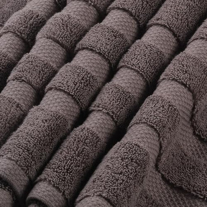 SOFE H&L | Olea Luxury Turkish Cotton Bath Towel Set of 1 : 1 Jumbo Bath Towel - Dark Gray | Premium, Soft, Durable, Absorbent | XL Bath Towels Oversized - color: Dark Gray, size: Set of 1 (1 Jumbo Bath Towel)