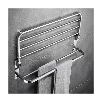 The Popular Design Bathroom Towel bar, Wall Mounted Double Stainless Steel Towel Rail, 24 inch Stainless Steel Towel Rack