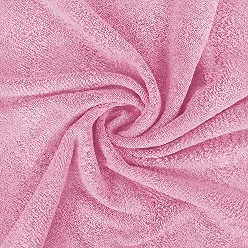 Utopia Towels Luxurious Jumbo Bath Sheet 2 Piece, 600 GSM, 35 by 70 Inches, 100% Ring Spun Cotton, Highly Absorbent and Quick Dry Extra Large Bath Towel, Super Soft Towel, Pink - color: Pink, size: 2 Piece Bath Sheet