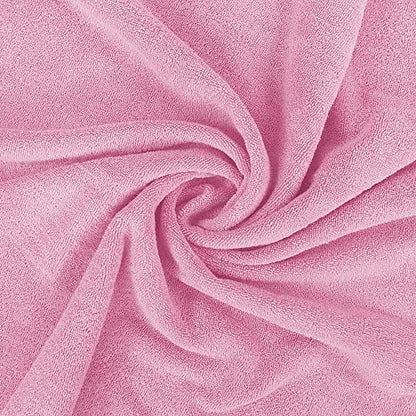 Utopia Towels Luxurious Jumbo Bath Sheet 2 Piece, 600 GSM, 35 by 70 Inches, 100% Ring Spun Cotton, Highly Absorbent and Quick Dry Extra Large Bath Towel, Super Soft Towel, Pink - color: Pink, size: 2 Piece Bath Sheet