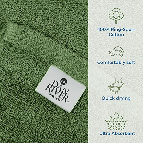 DAN RIVER Pack of 1 Jumbo Bath Sheet 40x80 Inches, Extra Large Quick Dry Bath Towels for Bathroom, Soft Absorbent Towels - Sage Green - color: Sage Green