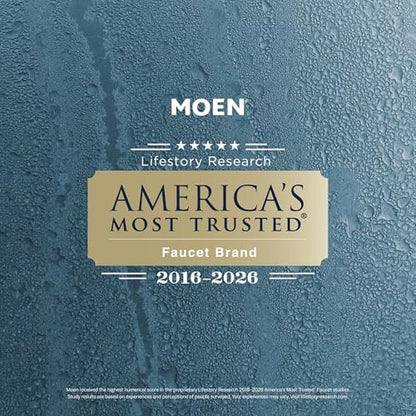 Moen Findlay Spot Resist Brushed Nickel Single-Handle Bathroom Faucet, Single-Hole Setup with Deckplate, 84516SRN - color: Spot Resist Brushed Nickel