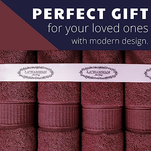Personalized Towels, Hotel & Spa Quality, Super Soft, Highly Absorbent, Bathroom Sets, 100% Cotton Monogrammed towels 6 Piece Towel Set, Includes 2 Bath Towels, 2 Hand Towels, 2 Washcloths, Burgundy - color: Burgundy, size: 6 Pieces Towel Set