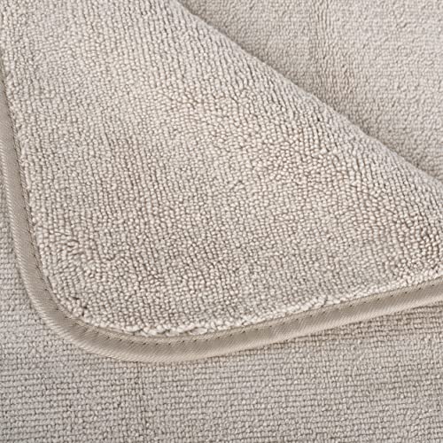 POLYTE Quick Dry Lint Free Microfiber Bath Sheet, 35 x 70 in, Pack of 2 (Beige) | 2 Pack, Oversize, Lint Free, Quick Dry - color: Beige