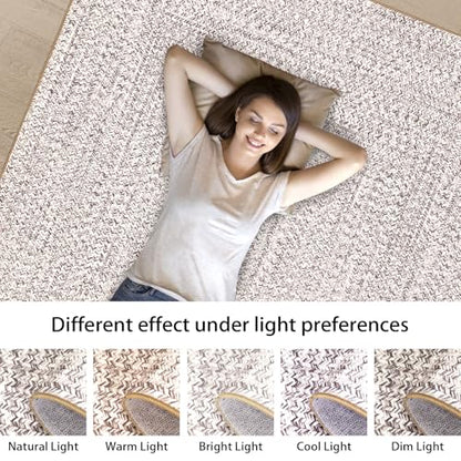 Printed Washable Runner Rug 2x6 2'x6' Beige/Grey - color: Beige/Grey, size: 2' x 6' (Runner)